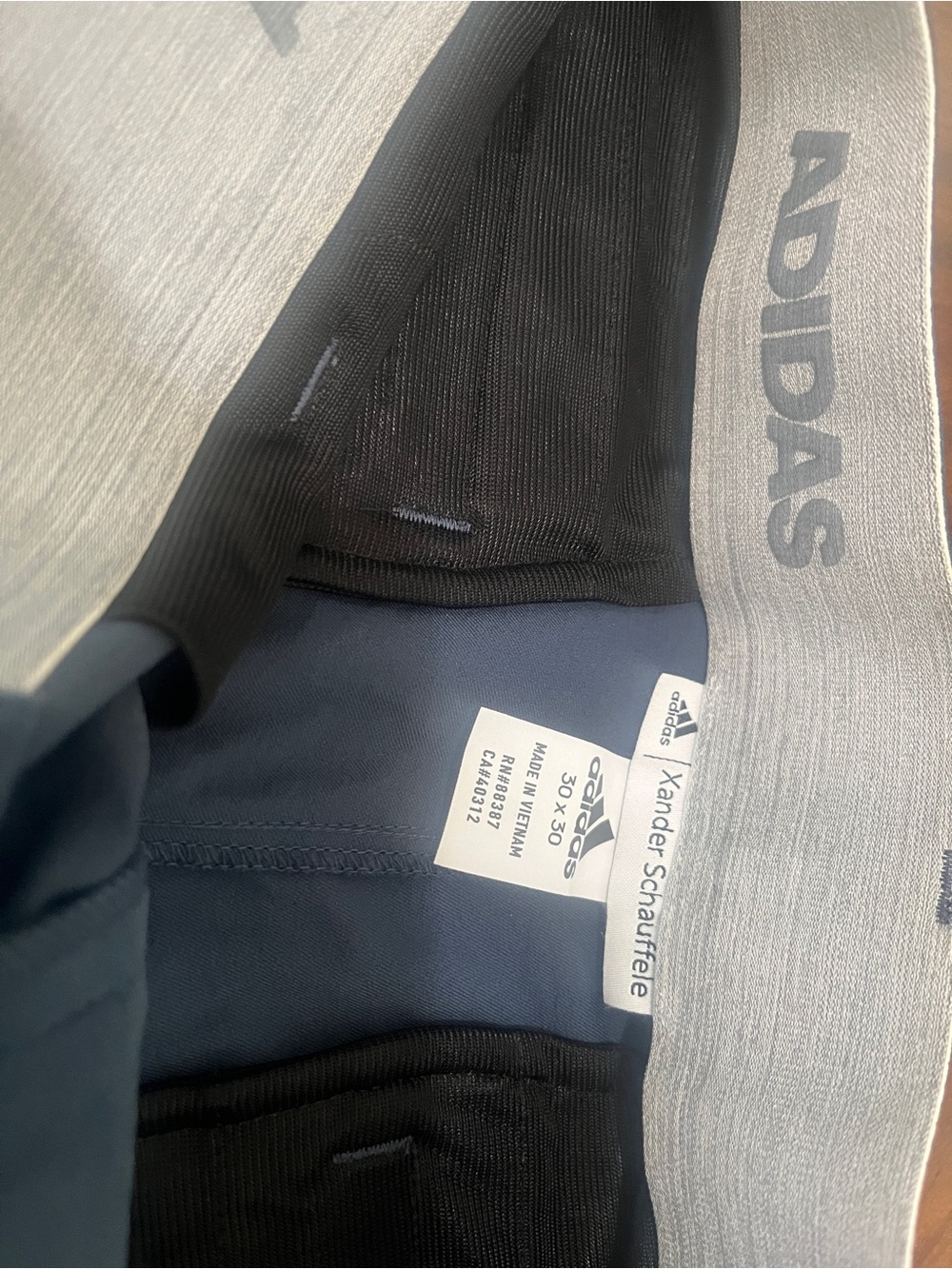 adidas Navy Performance Pants with Belt Loops
